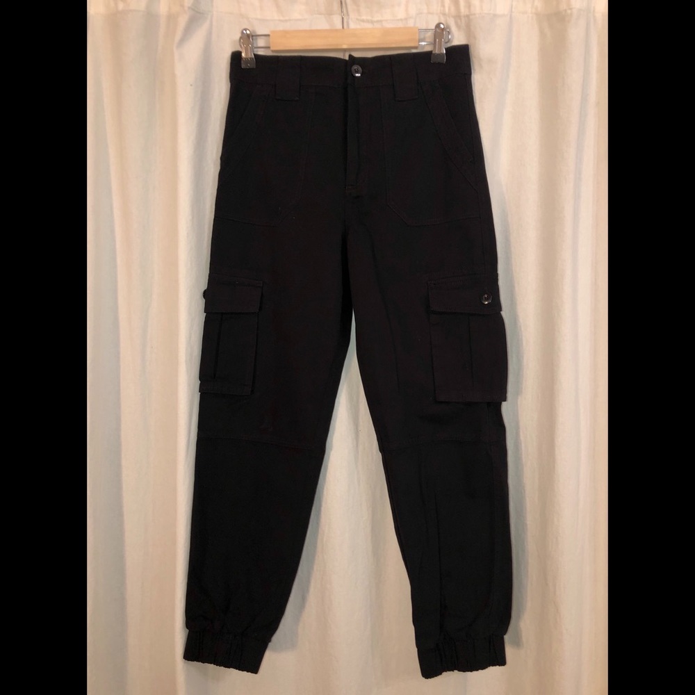 Black cargo pants
